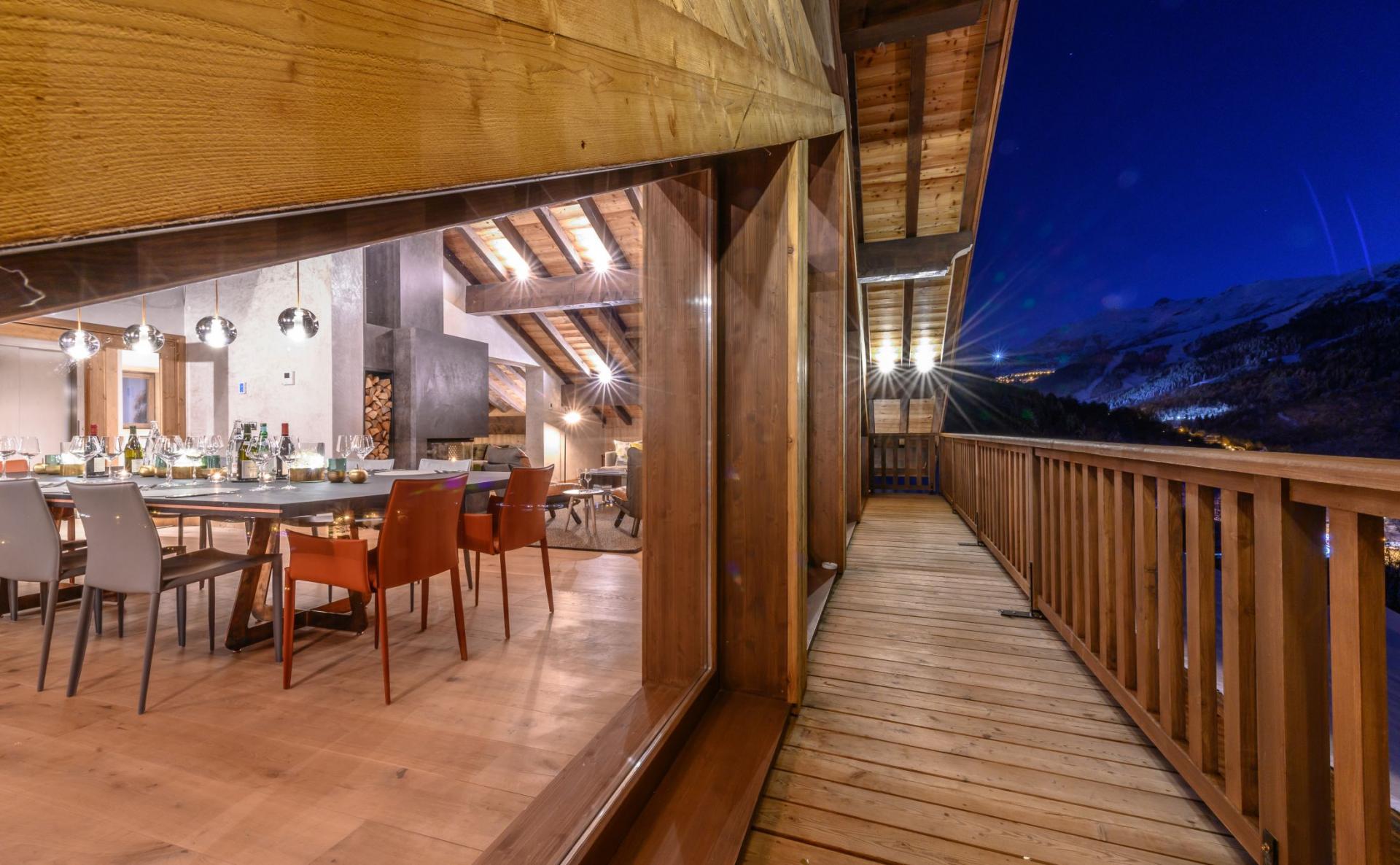 Private dining at Chalet Concordia